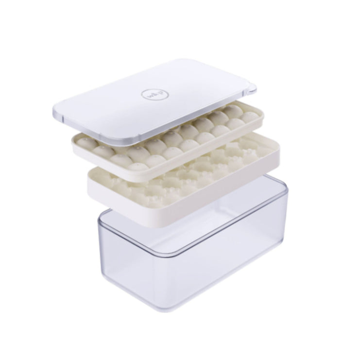 W&P Ice Ball Box & Tray Set, Cream