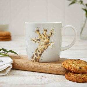 Wrendale Designs Mug 14oz, Giraffe 'Flowers'