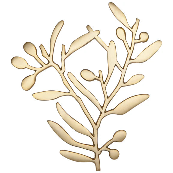 Danica Heirloom Metal Trivet Branch, Matte Gold