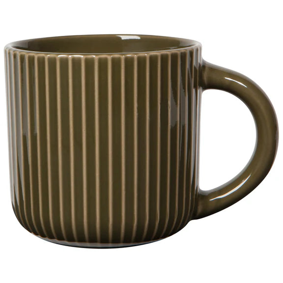 Danica Heirloom Fluted Mug 22oz, Olive Branch