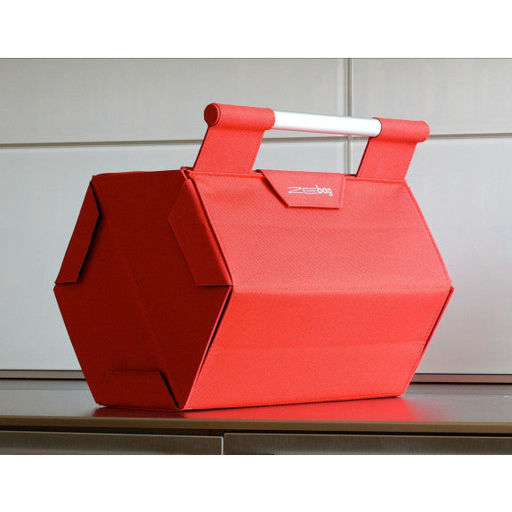 Brilliant Zebag 6-Bottle Wine Bag, Red