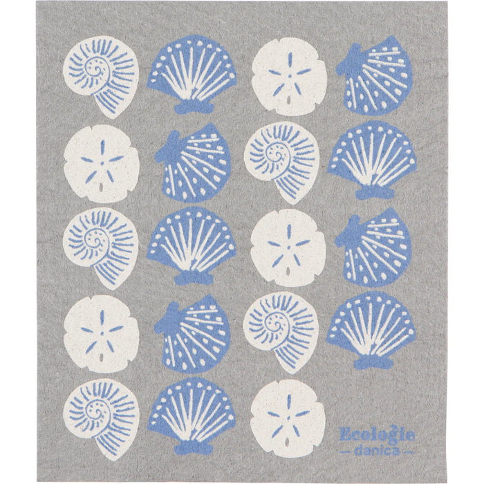 Danica Ecologie Swedish Dishcloth, Seaside Shells