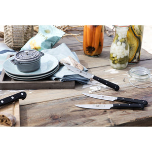 ZWILLING 4pc Steak Knife Set, Black Forged