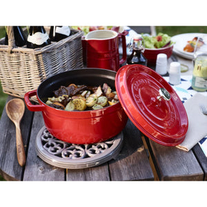STAUB Cast Iron Lilly Trivet 23 cm | 9 Inch, Graphite-Grey