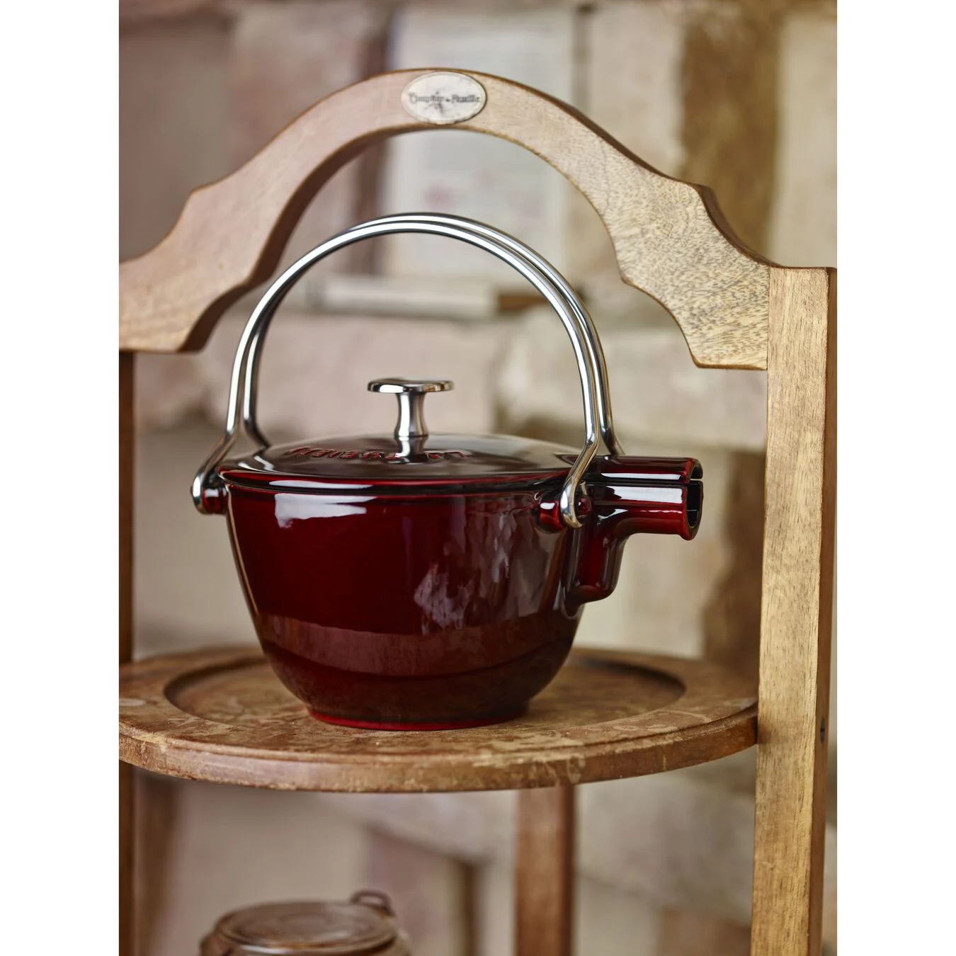 Staub Cast Iron Tea Kettle Grenadine