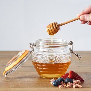 Kilner Clip-Top Glass Honey Pot with Dipper 400ml