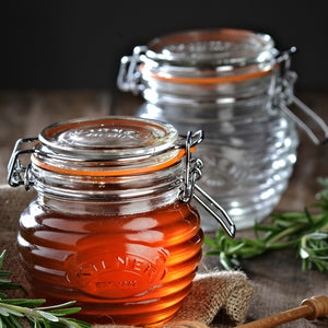 Kilner Clip-Top Glass Honey Pot with Dipper 400ml
