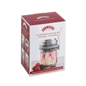 KILNER Breakfast Jar Set 350ml