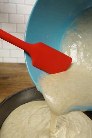 RSVP Silicone Spatula 11 Inch, Red