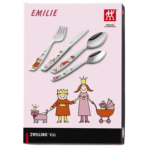 ZWILLING Children's Flatware Set of 4, Prinzessin Emilie
