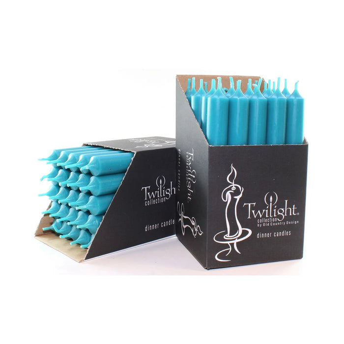 Twilight Collection Tapered Dinner Candle 10 Inch, Turquoise