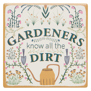 Danica Jubilee Soak Up Coasters Set of 4, Smarty Plants