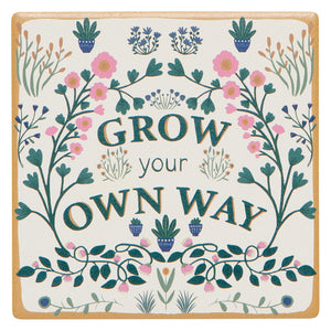Danica Jubilee Soak Up Coasters Set of 4, Smarty Plants