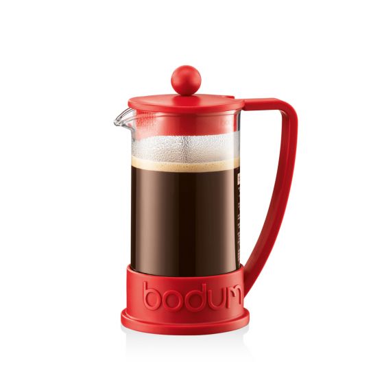 Bodum Brazil French Press Coffee Maker 3-Cup, Red