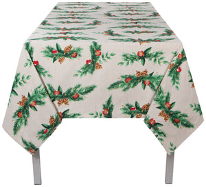 Danica Now Designs Tablecloth 60 x 120 Inch, Deck the Halls