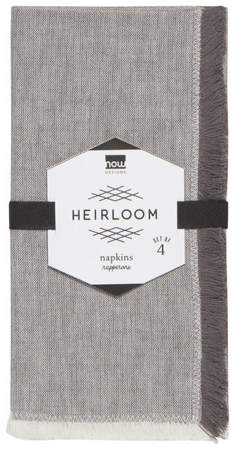 Danica Heirloom Cloth Napkins Set of 4, Chambray Shadow