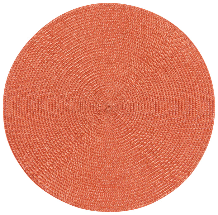 Danica Now Designs Disko Round Placemat, Rust