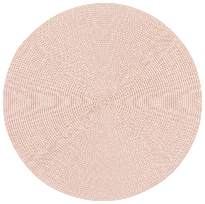Danica Now Designs Disko Round Placemat, Shell Pink