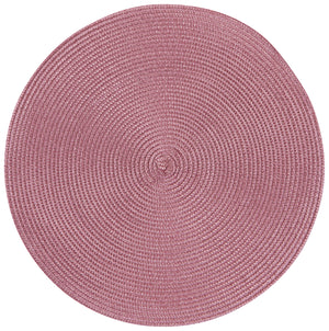 Danica Now Designs Disko Round Placemat, Mauve