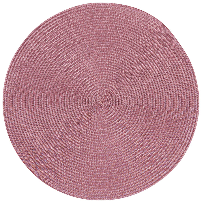 Danica Now Designs Disko Round Placemat, Mauve