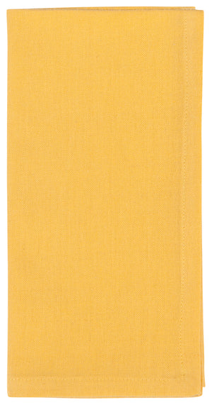 Danica Now Designs Spectrum Cloth Napkins Set of 4, Honey Yellow