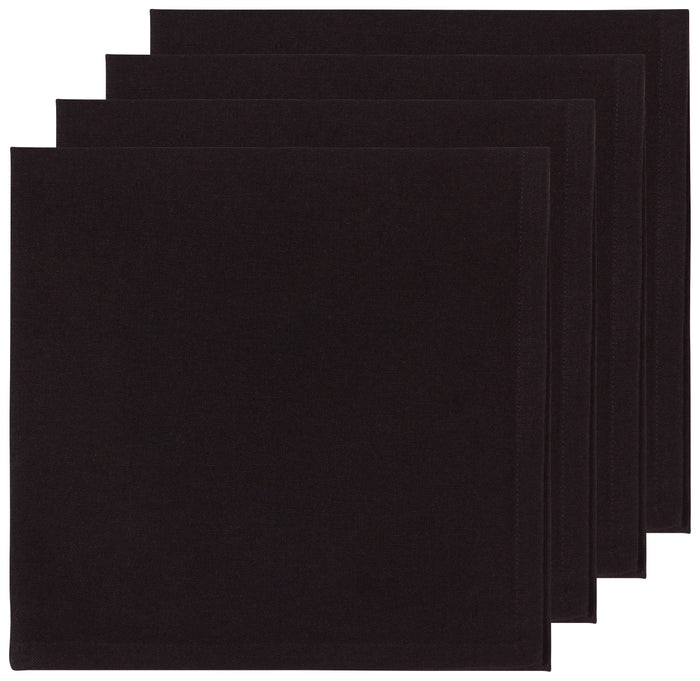 Danica Now Designs Spectrum Cloth Napkins Set of 4, Black