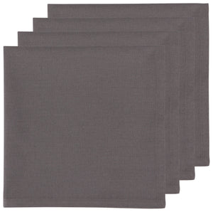 Danica Now Designs Spectrum Cloth Napkins Set of 4, Charcoal Grey