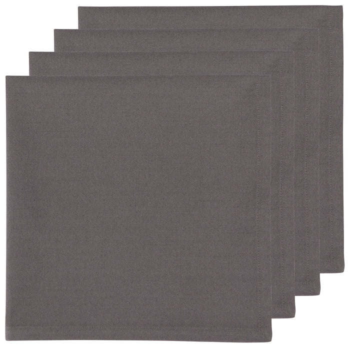 Danica Now Designs Spectrum Cloth Napkins Set of 4, Charcoal Grey