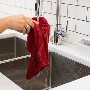 Danica Now Designs Ripple Dishcloth Set of 2, Red