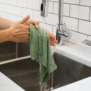 Danica Now Designs Ripple Dishcloth Set of 2, Sage Green