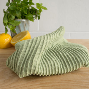 Danica Now Designs Ripple Dishcloth Set of 2, Sage Green