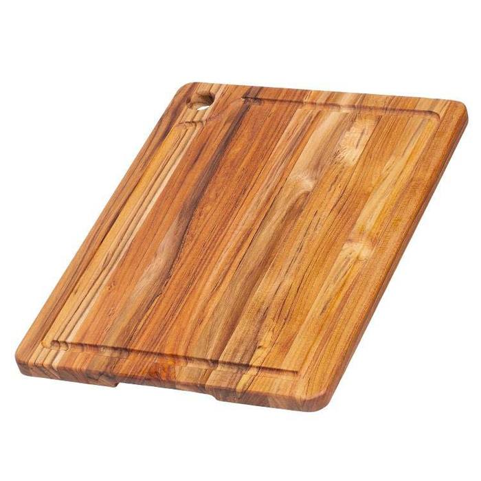 Teakhaus Cook's Cutting Board with Corner Hole, Medium