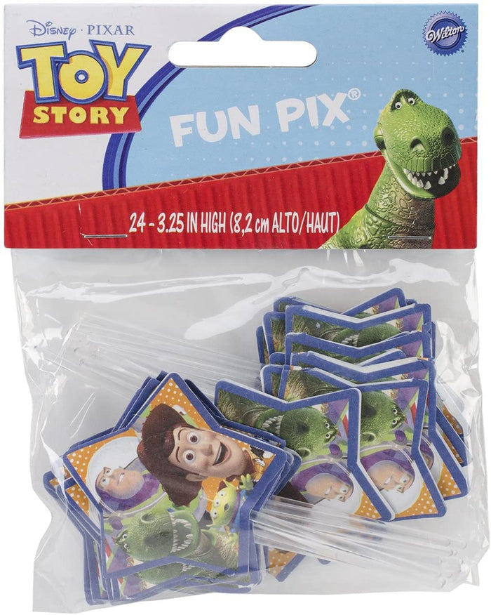 Wilton Disney Fun Pix Cupcake/Cake Toppers, Toy Story