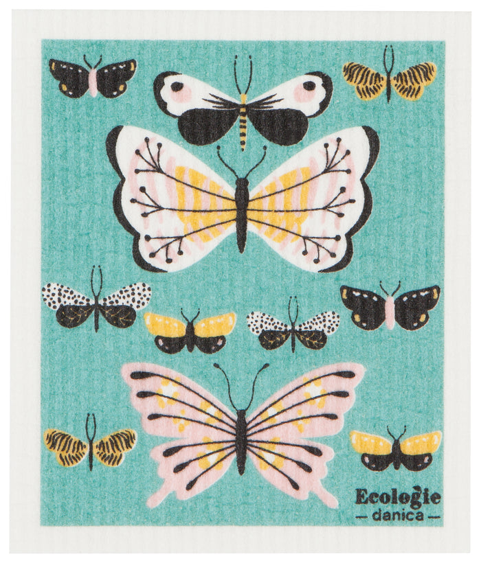 Danica Ecologie Swedish Dishcloth, Butterflies