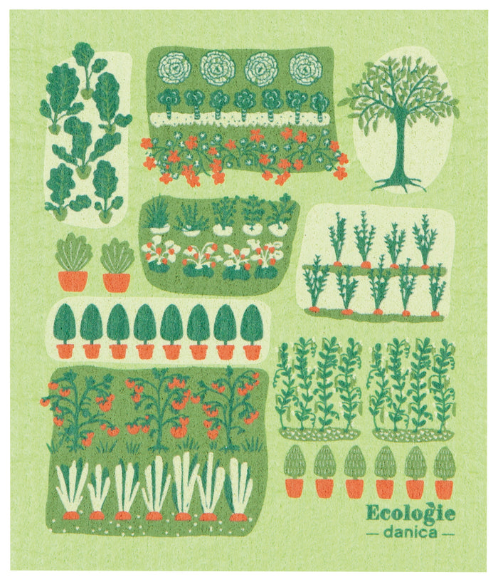 Danica Ecologie Swedish Dishcloth, Garden Plots