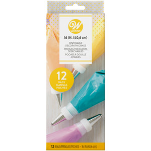 Wilton Disposable Decorating Piping Bags 16 Inch (12pk)