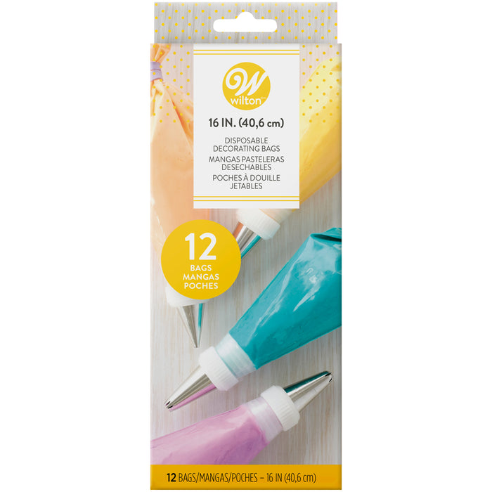 Wilton Disposable Decorating Piping Bags 16 Inch (12pk)