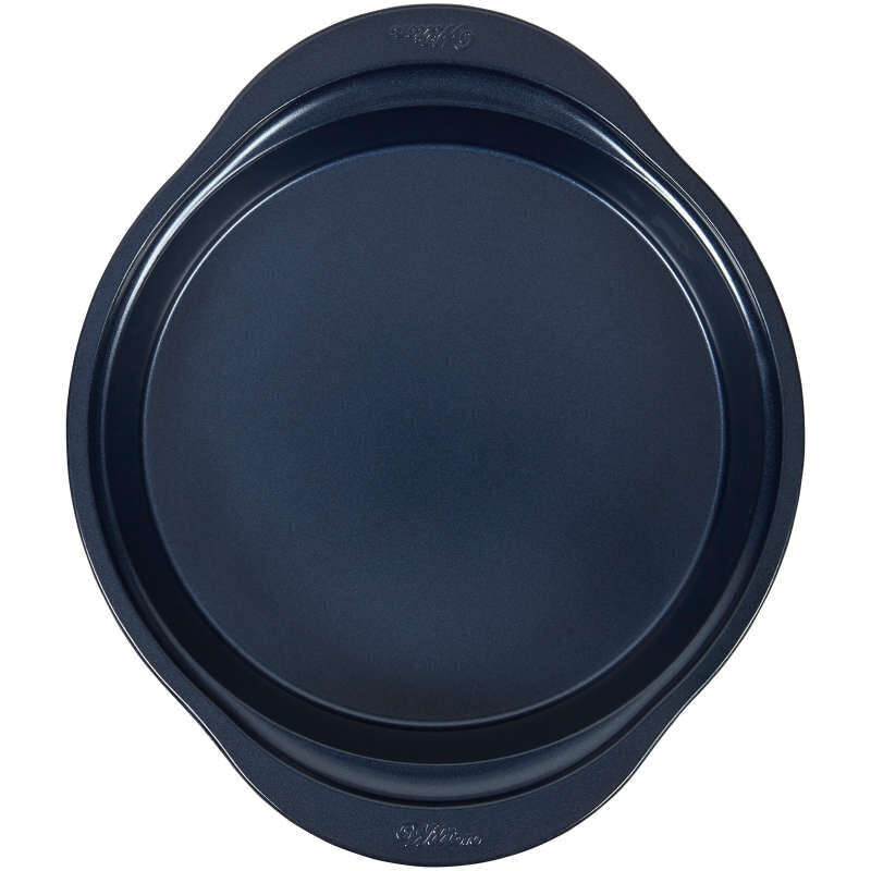 Wilton Diamond-Infused Non-Stick Navy Blue Round Baking Pan Inch