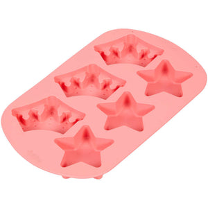 Wilton Silicone Cake Mold, Royal Crowns and Stars