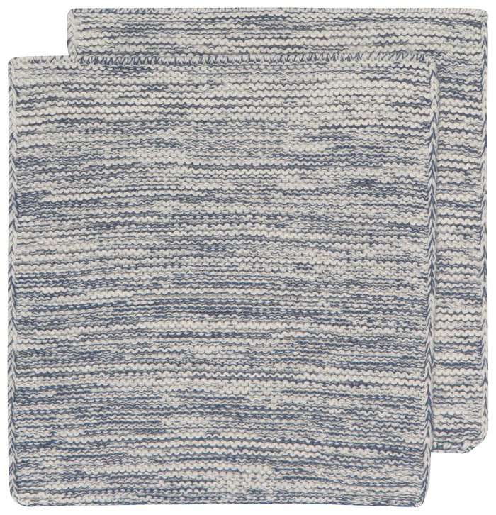 Danica Heirloom Knit Dishcloths Set of 2, Midnight
