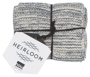 Danica Heirloom Knit Dishcloths Set of 2, Midnight