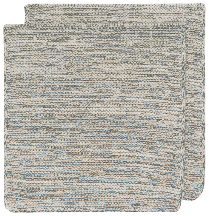 Danica Heirloom Knit Dishcloths Set of 2, Jade