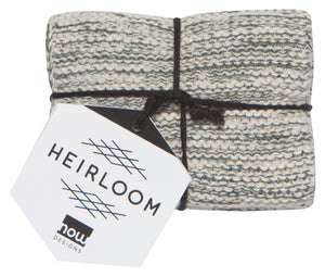 Danica Heirloom Knit Dishcloths Set of 2, Jade