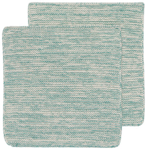 Danica Heirloom Knit Dishcloths Set of 2, Lagoon