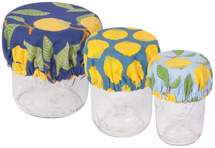 Danica Now Designs 'Save It' Mini Bowl Covers Set of 3, Lemons