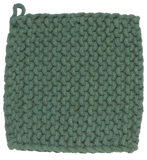 Danica Heirloom Knit Pot Holder, Jade