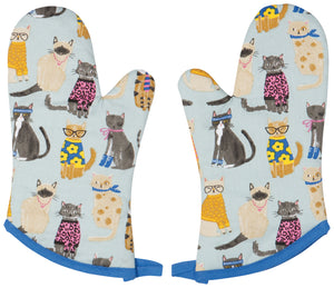Danica Jubilee Oven Mitt Set of 2, Feline Fine