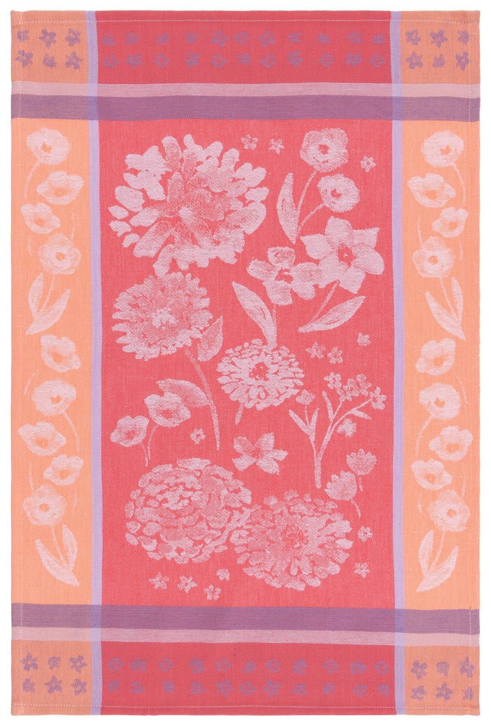 Danica Now Designs Jacquard Tea Towel, Cottage Floral