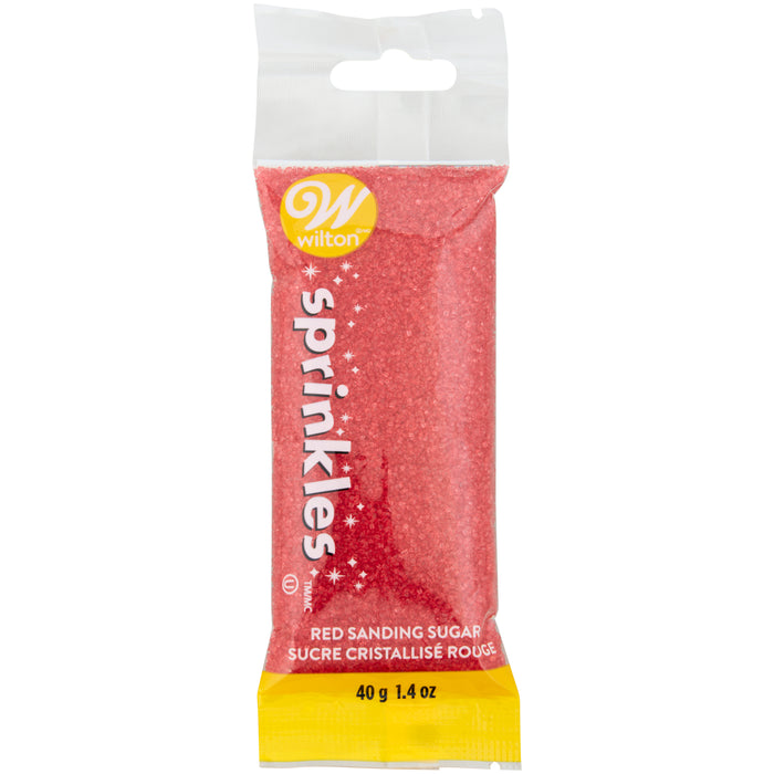Wilton Sanding Sugar Sprinkles Pouch, Red