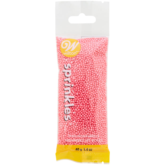 Wilton Nonpareils Sprinkles Pouch, Pink